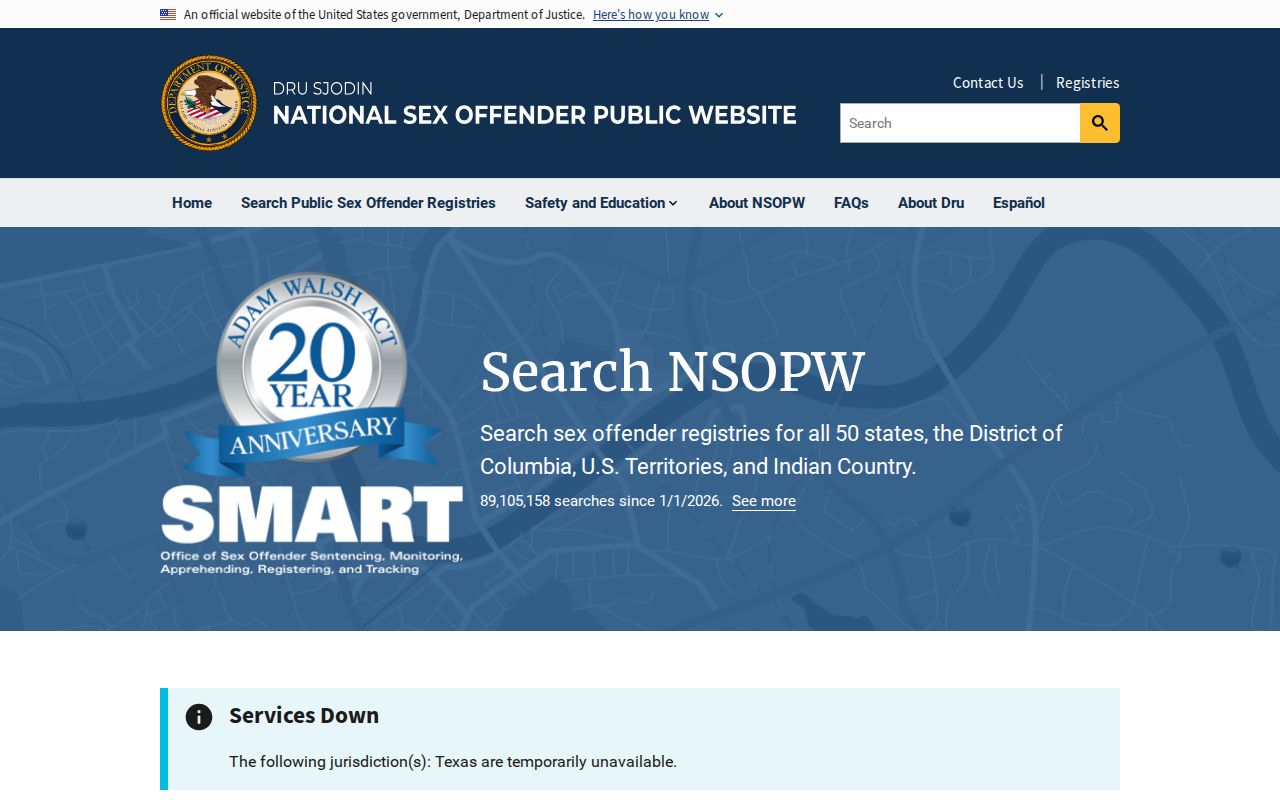 National search layer for Hoke County sex offender checks