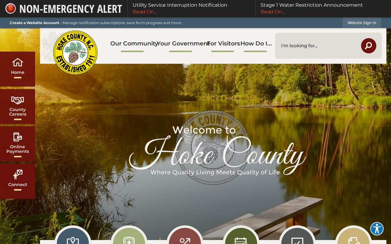 Hoke County criminal history official county homepage